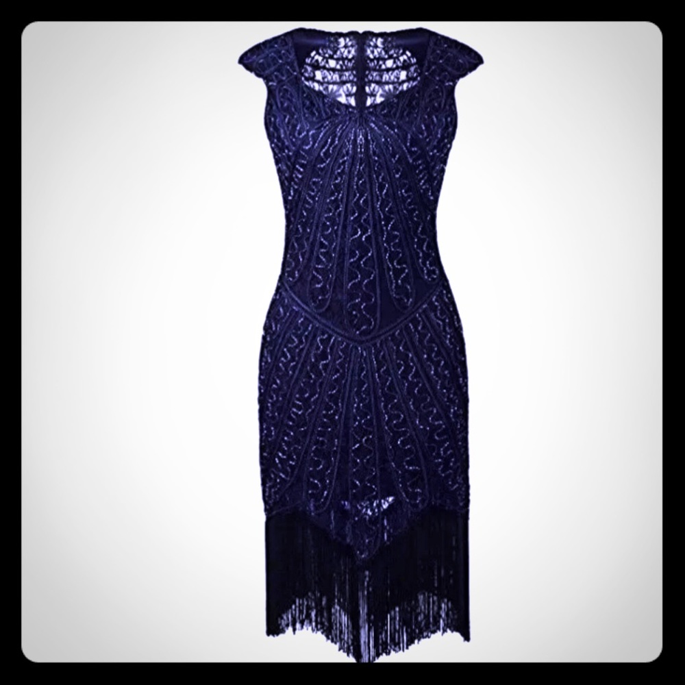 Great Gatsby Dress with Head piece
